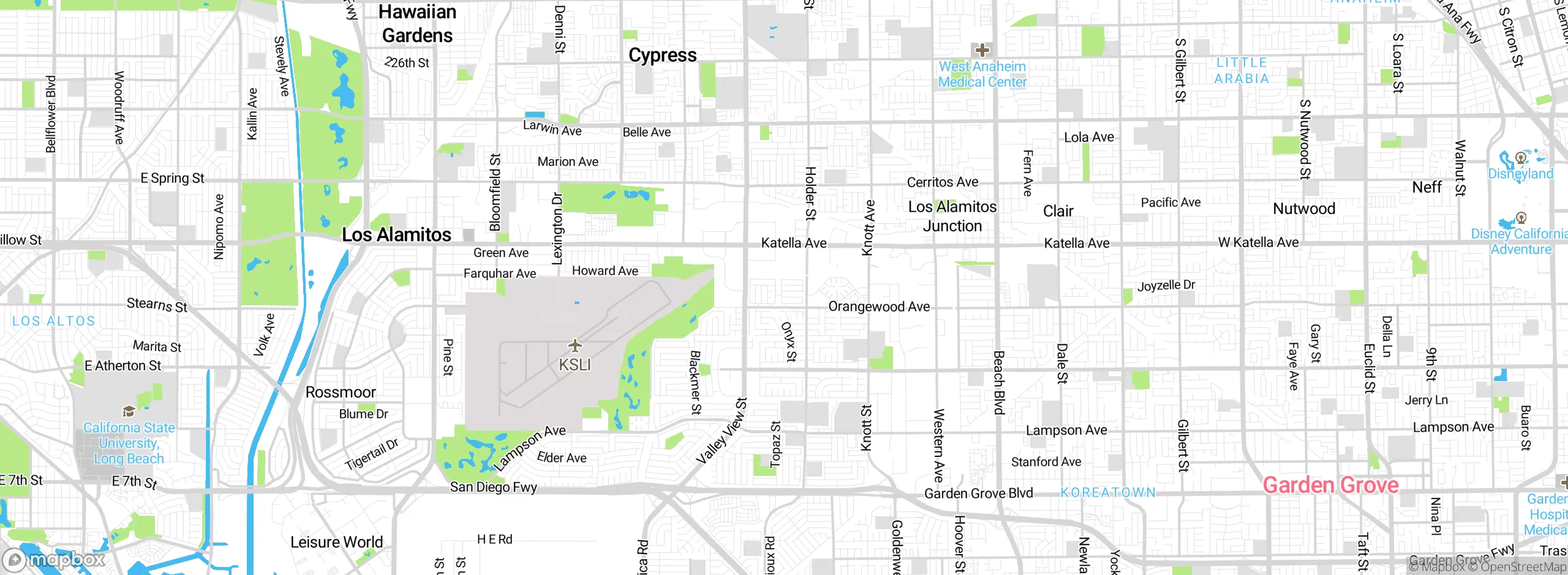 Map showing approximate location