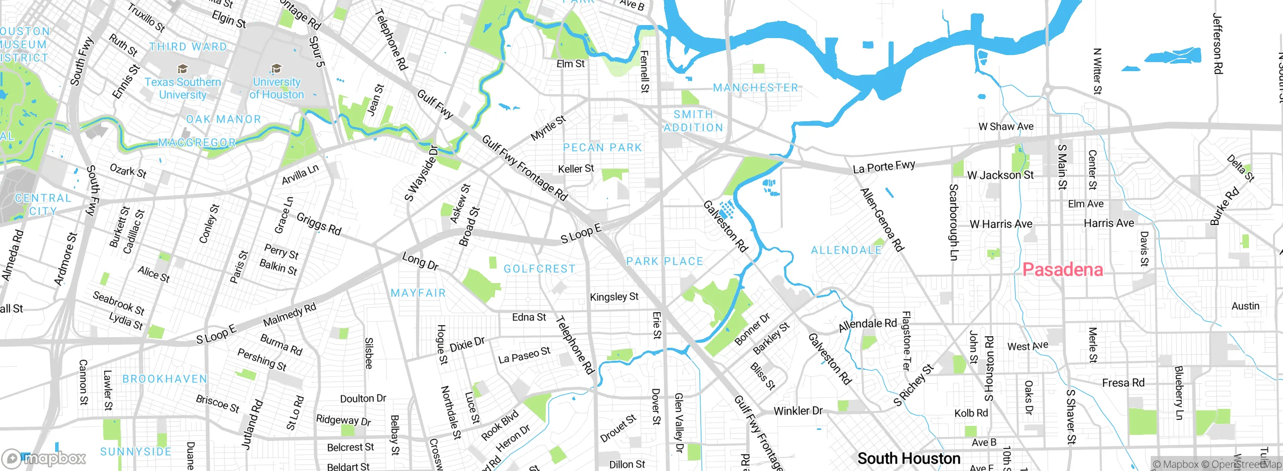 Map showing approximate location
