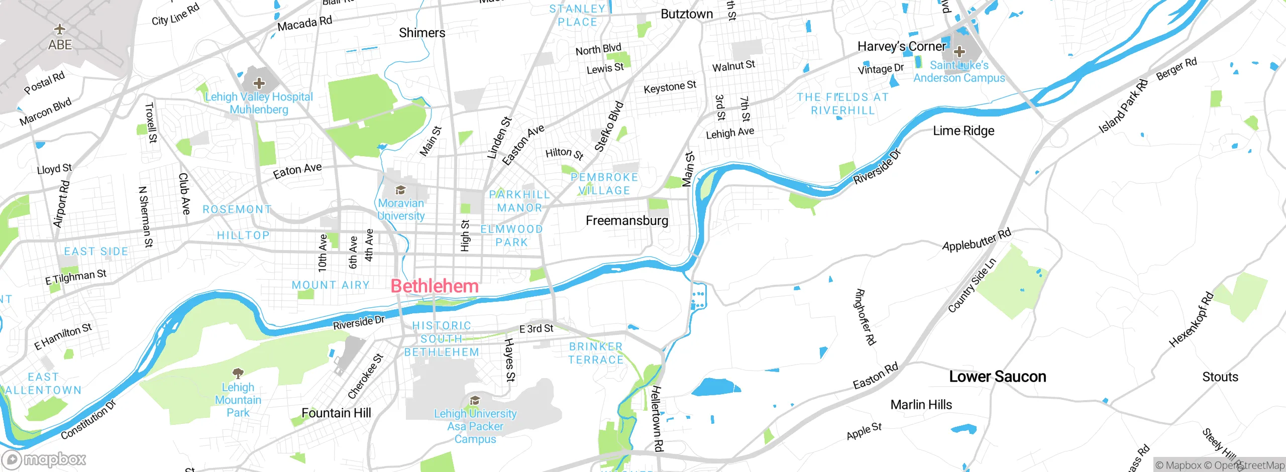 Map showing approximate location