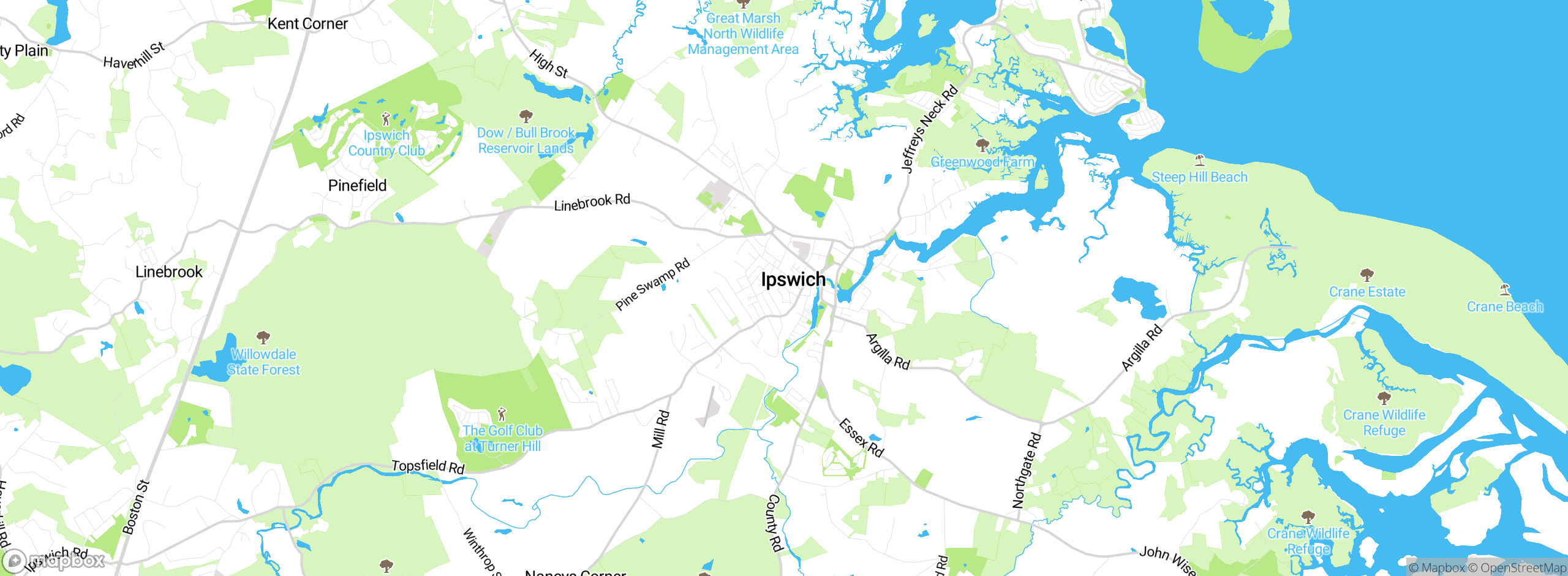 Map showing approximate location