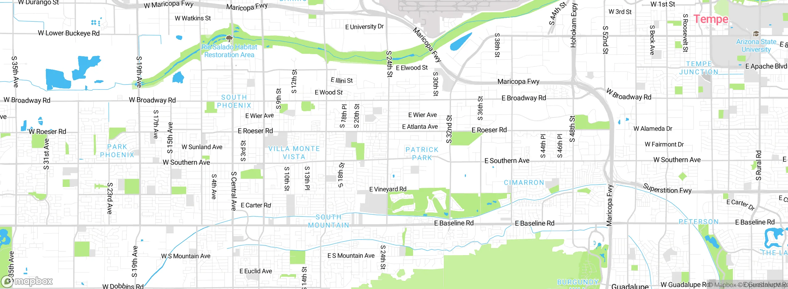 Map showing approximate location