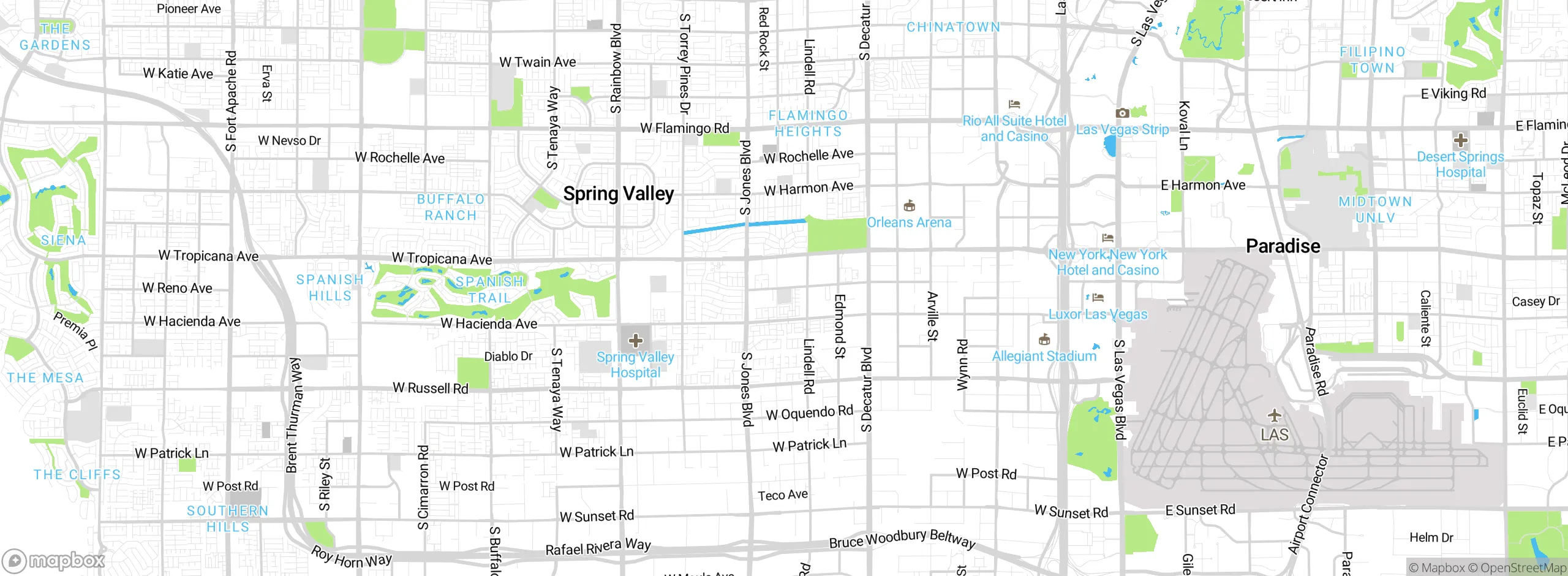 Map showing approximate location