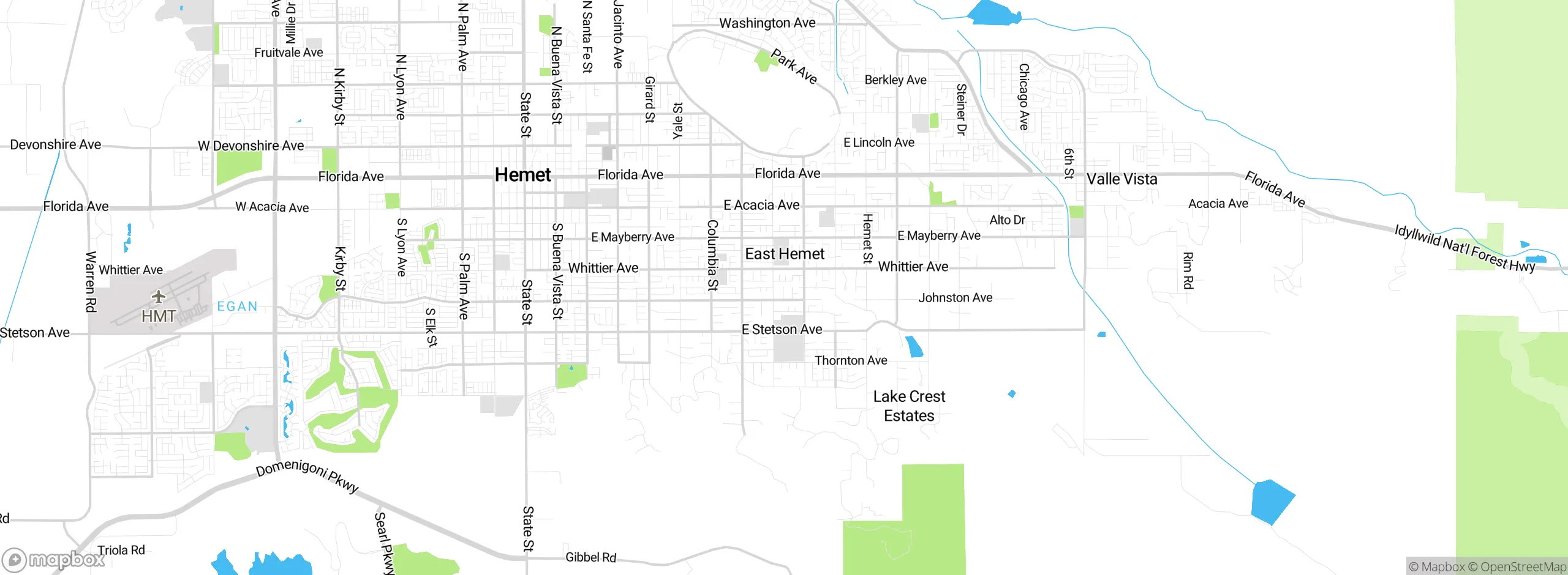 Map showing approximate location