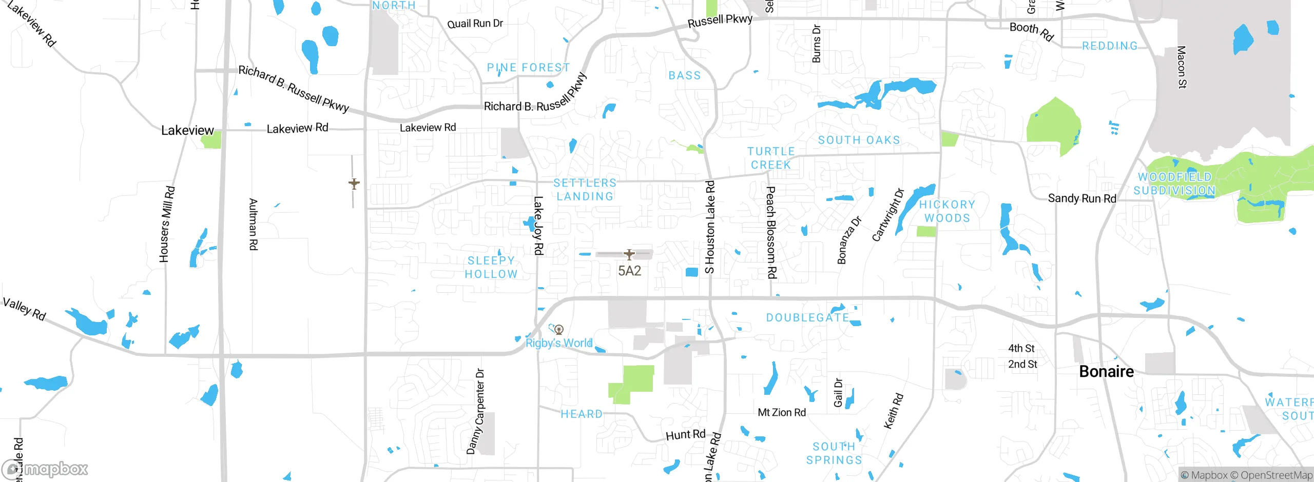 Map showing approximate location