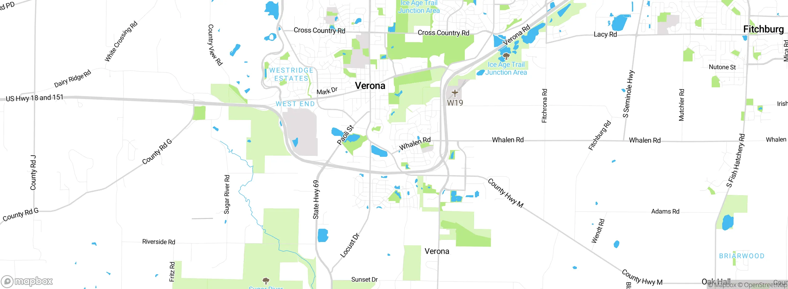 Map showing approximate location