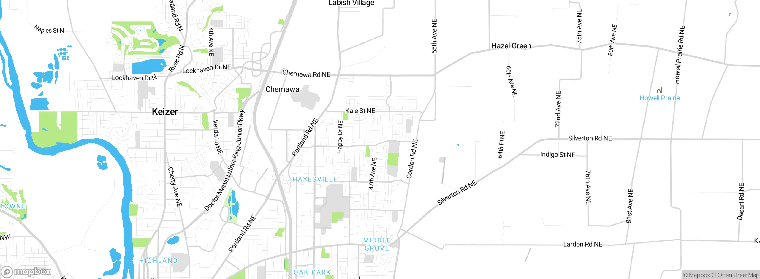 Map showing approximate location