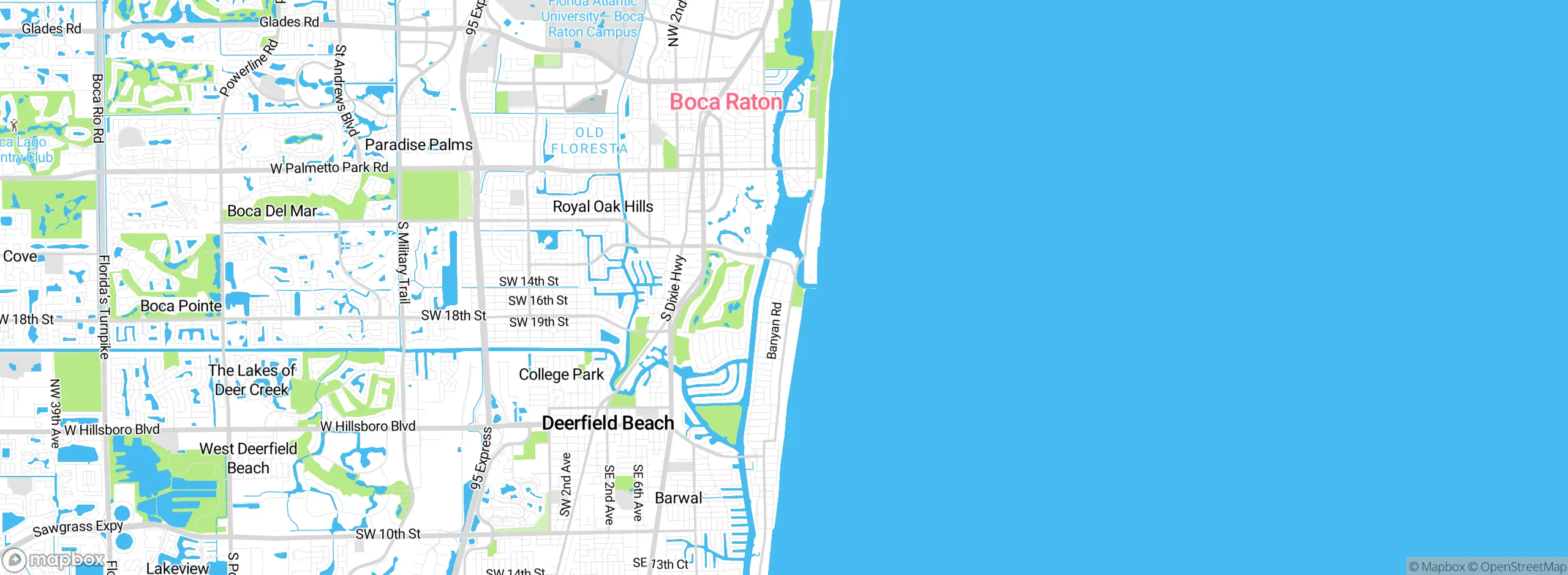 Map showing approximate location