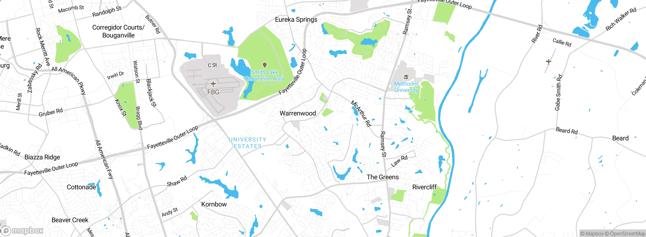 Map showing approximate location