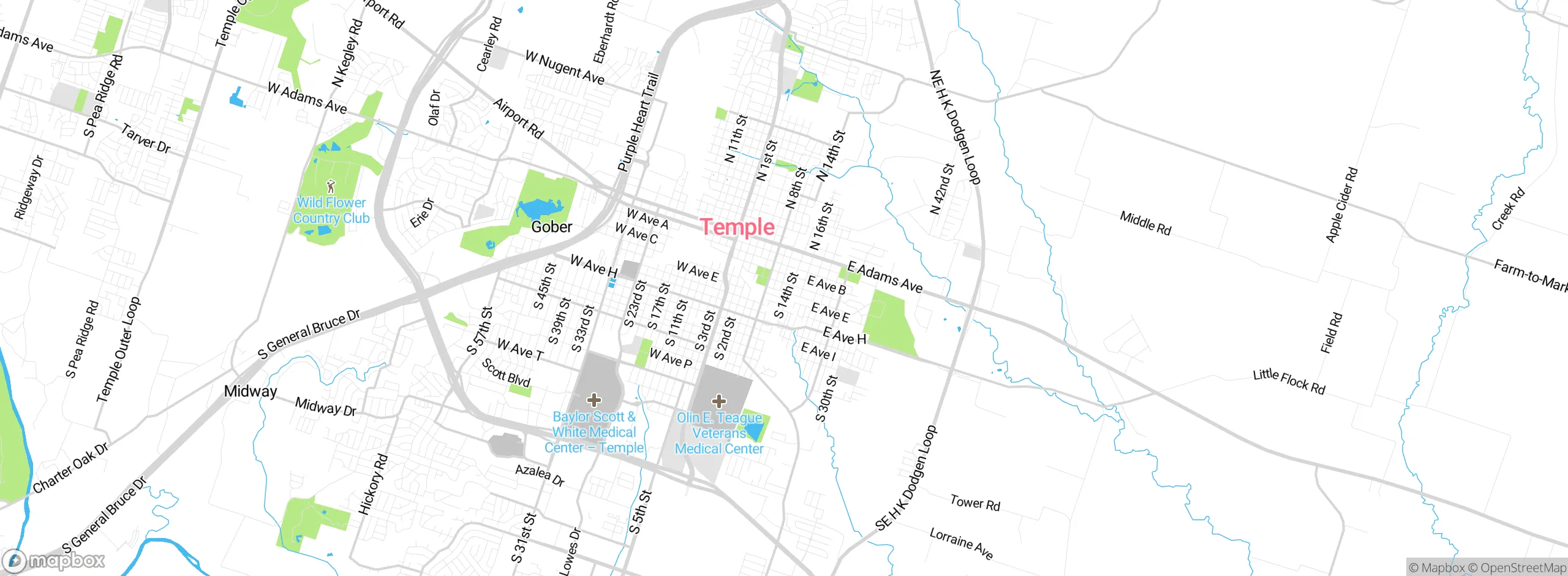 Map showing approximate location