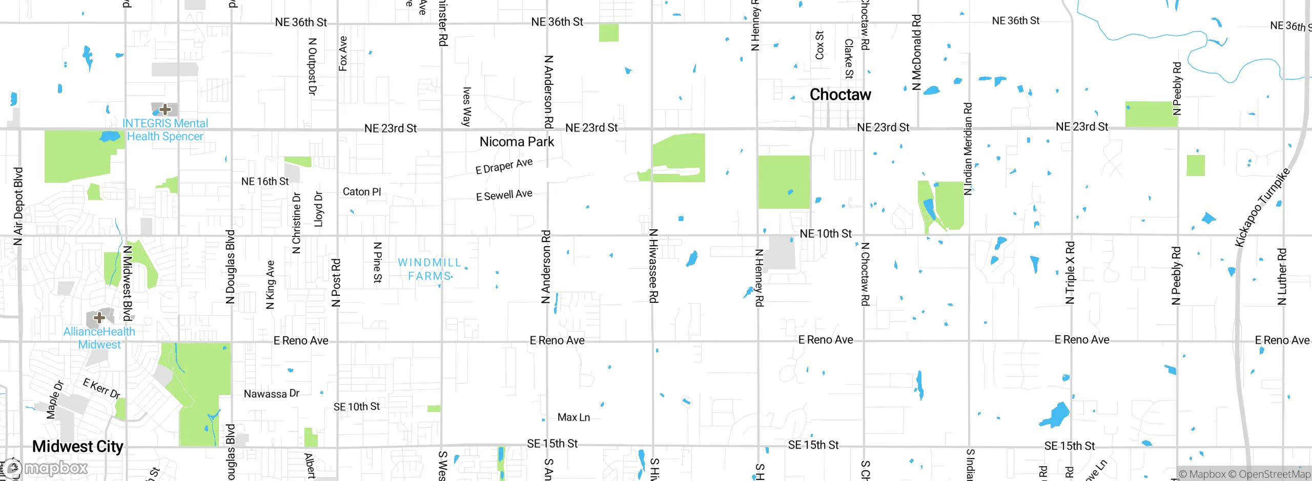 Map showing approximate location