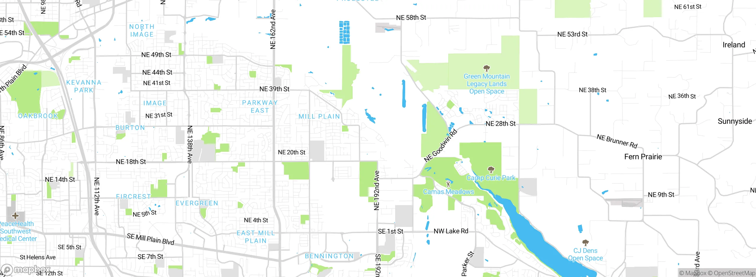 Map showing approximate location