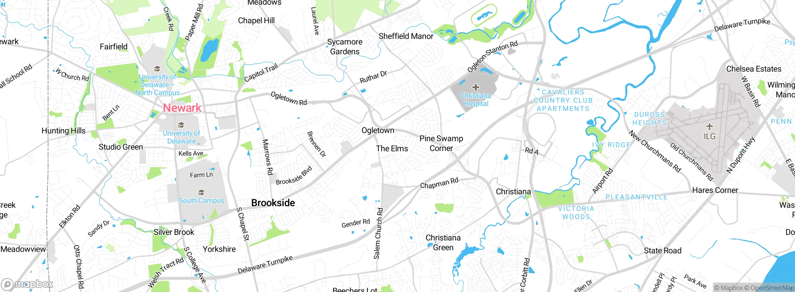 Map showing approximate location