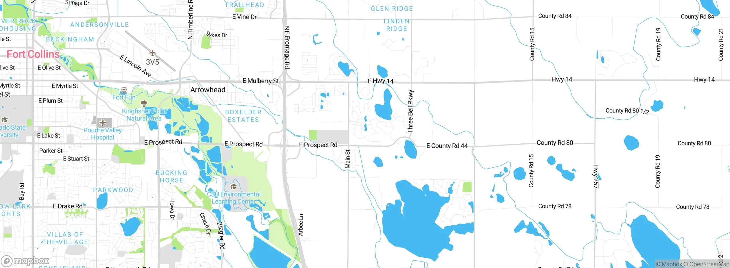 Map showing approximate location