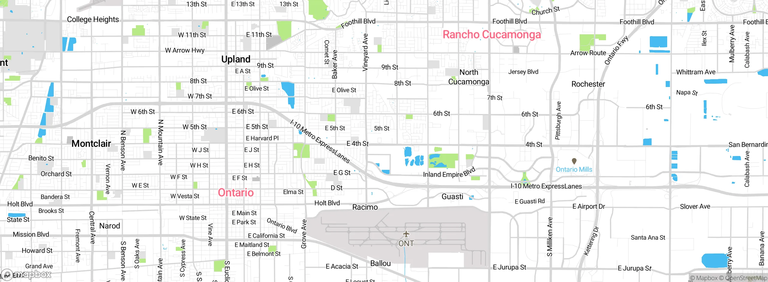 Map showing approximate location