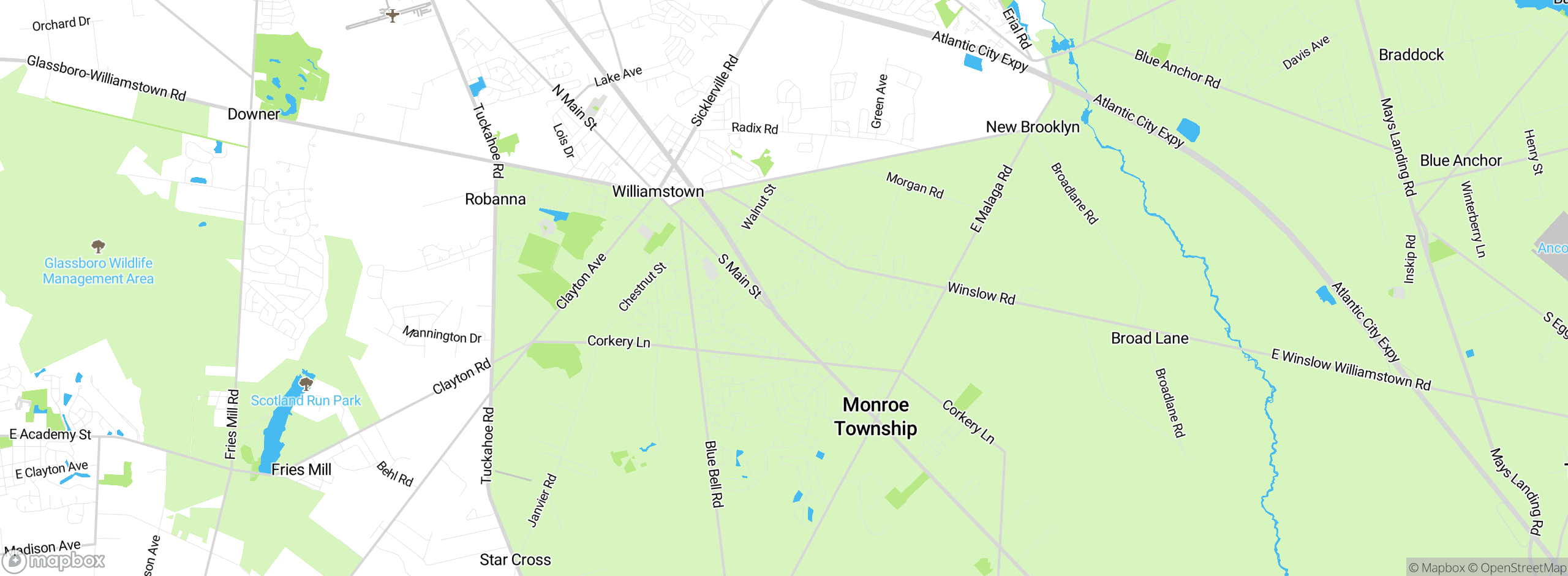 Map showing approximate location