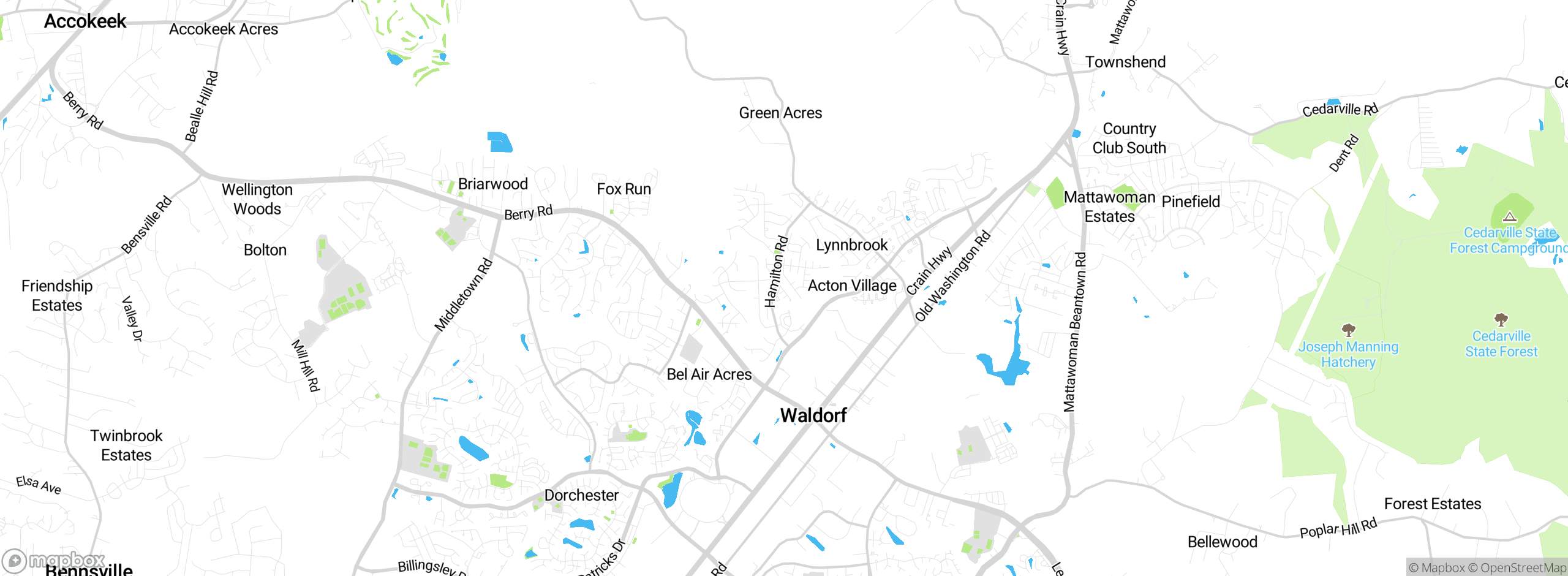 Map showing approximate location