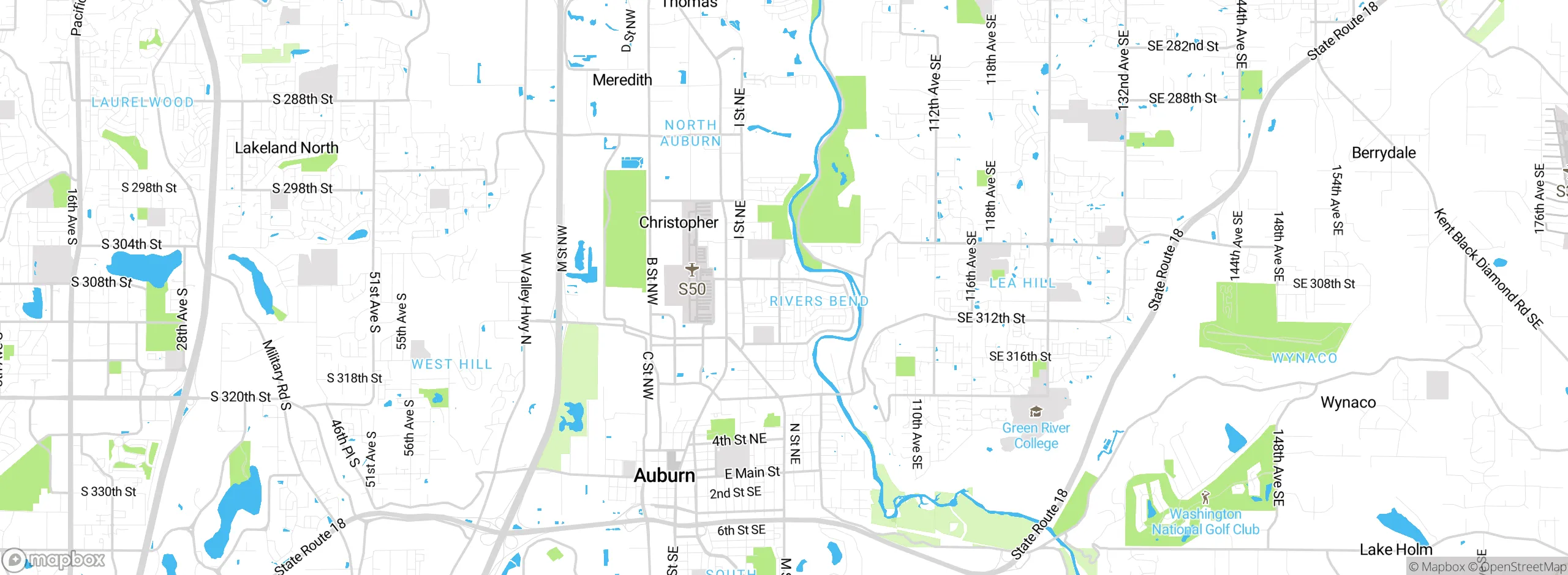 Map showing approximate location
