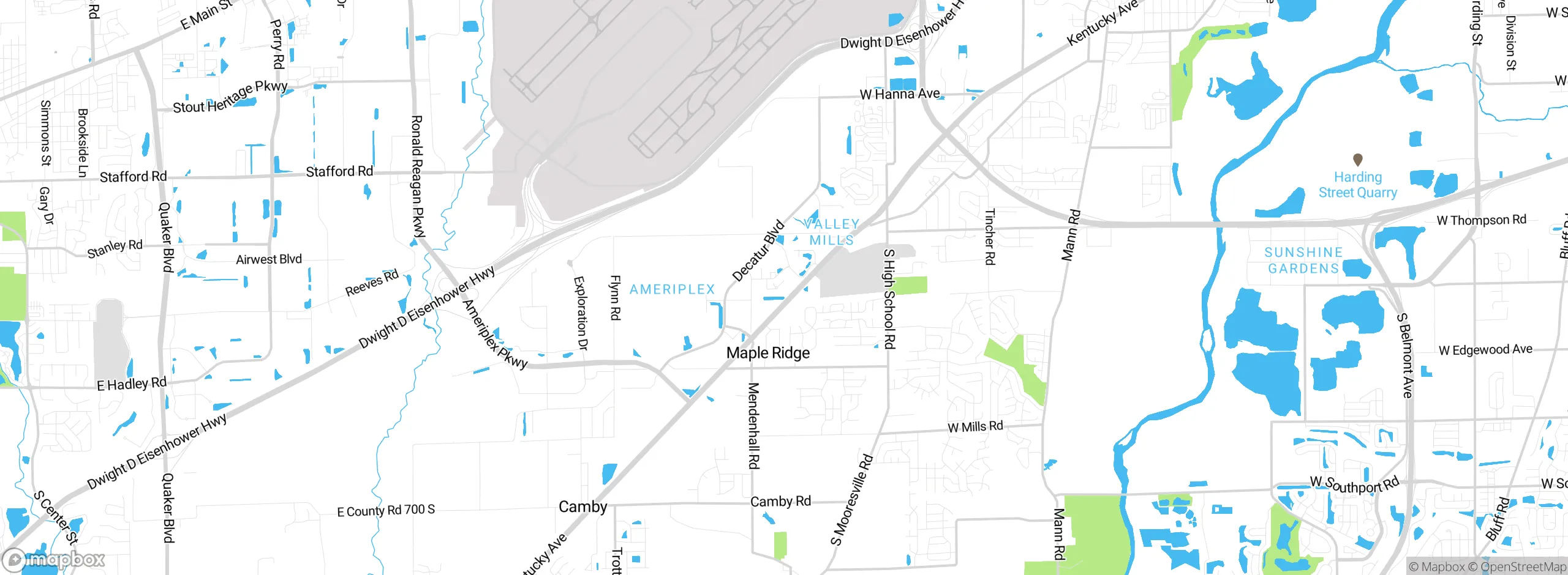 Map showing approximate location