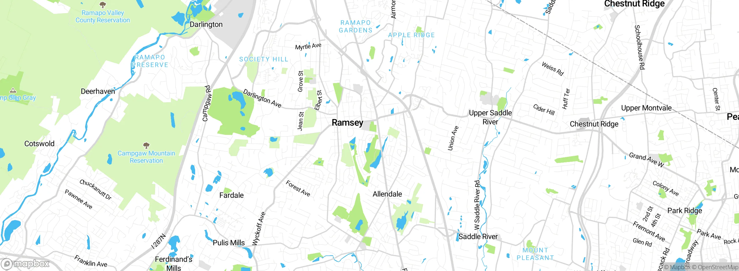Map showing approximate location