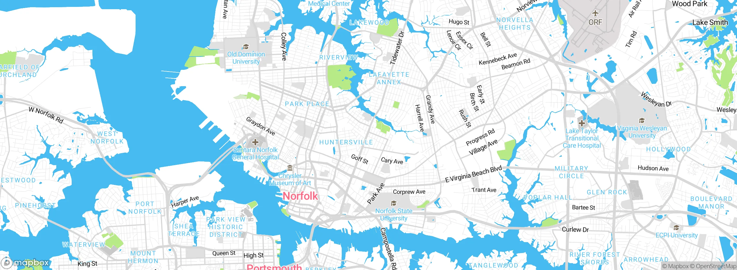 Map showing approximate location