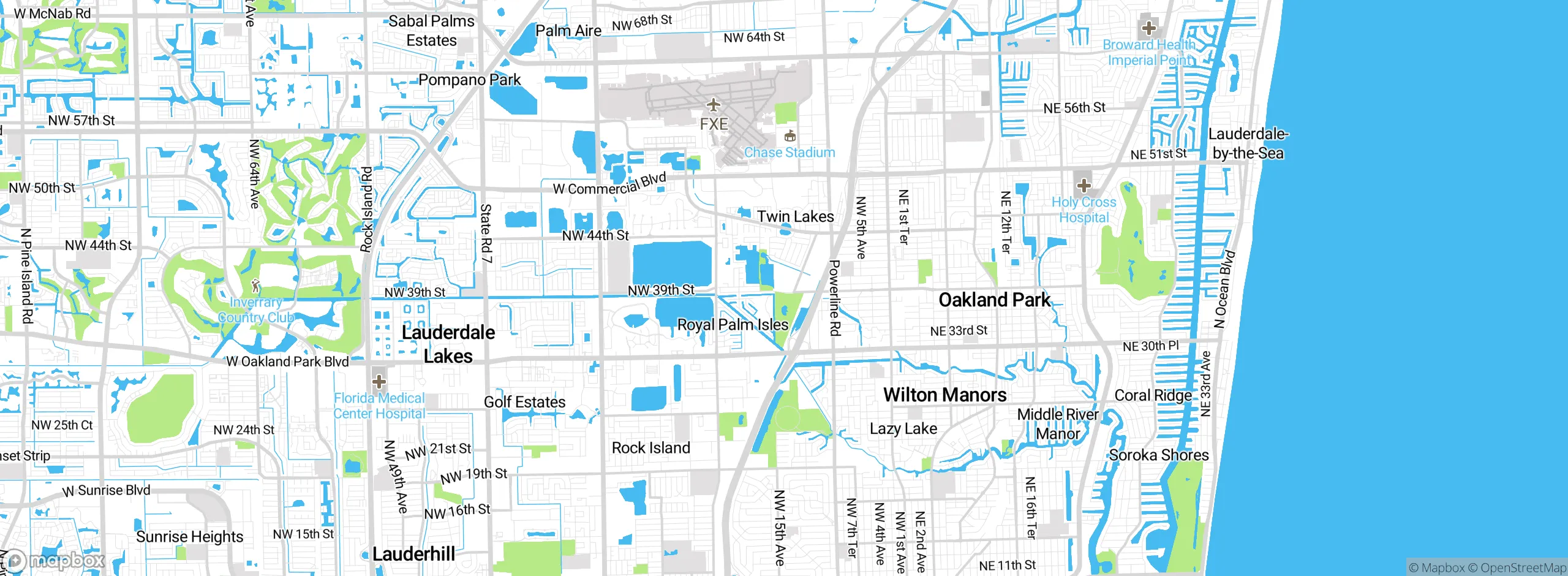 Map showing approximate location
