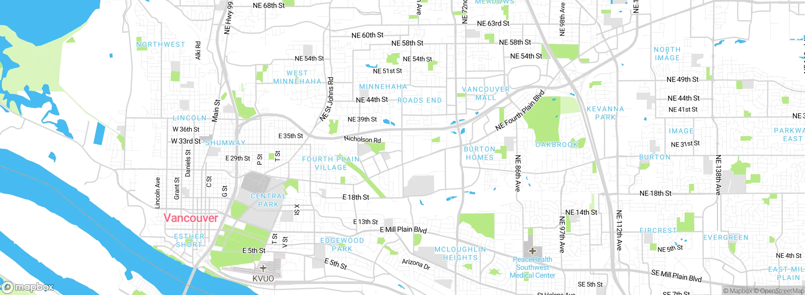 Map showing approximate location