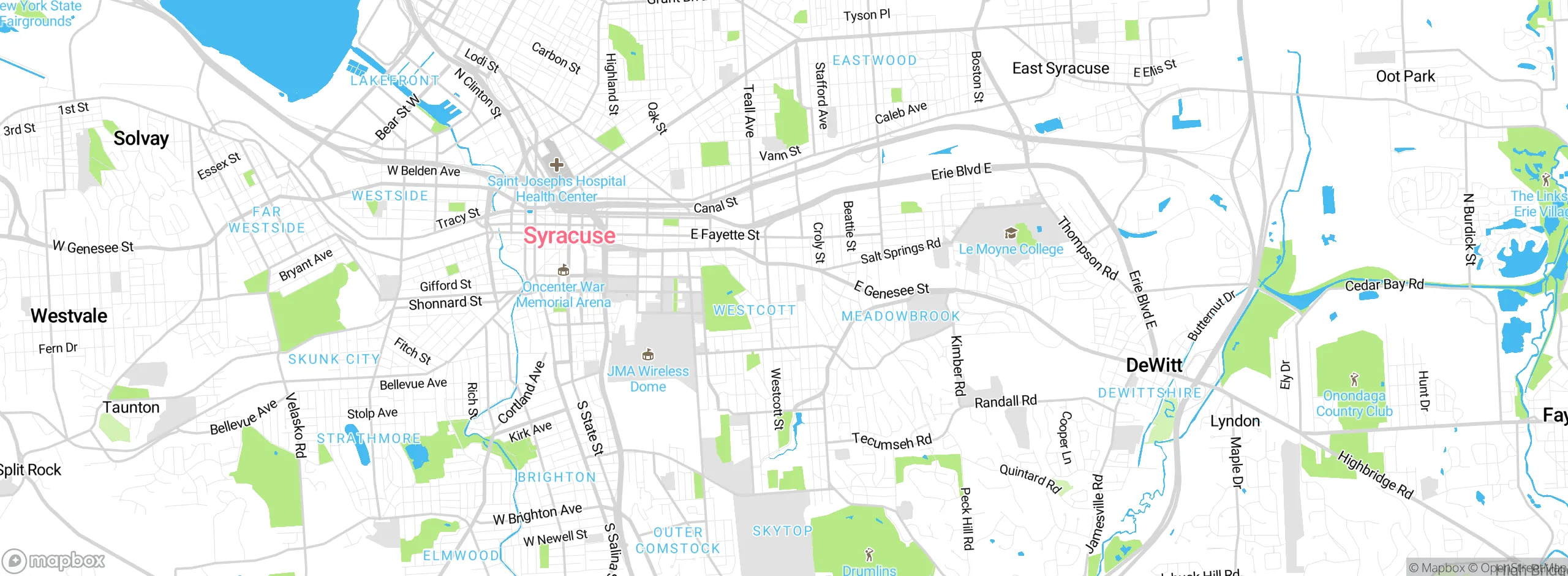 Map showing approximate location