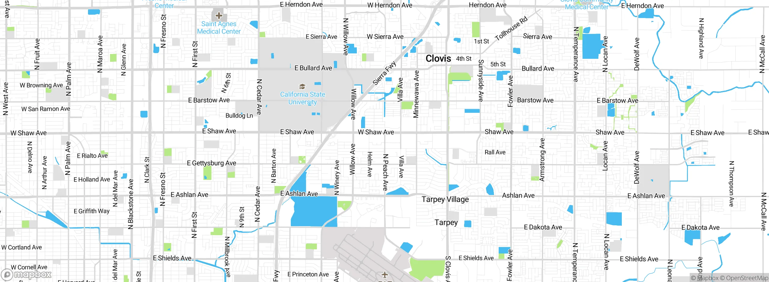 Map showing approximate location