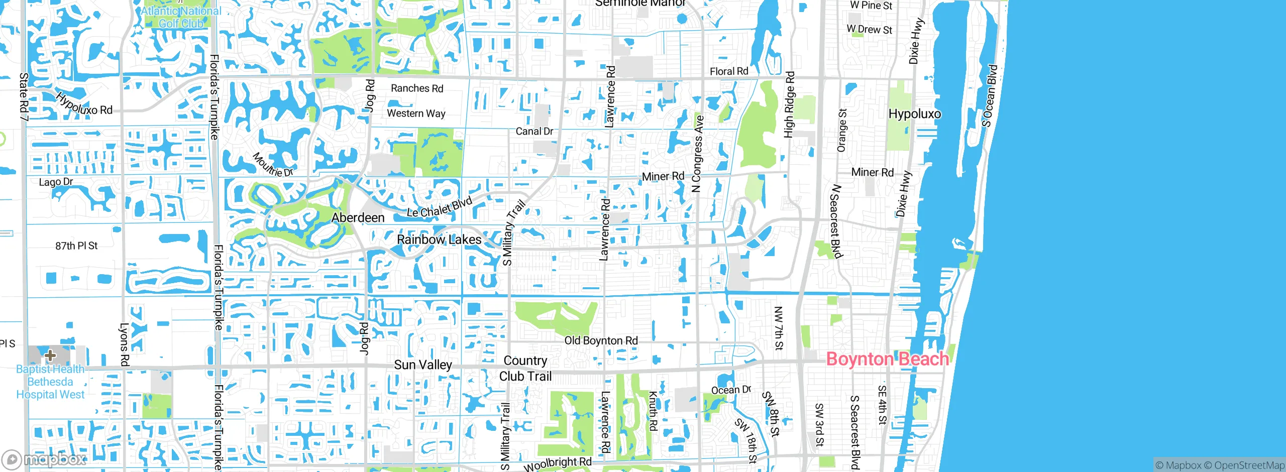 Map showing approximate location