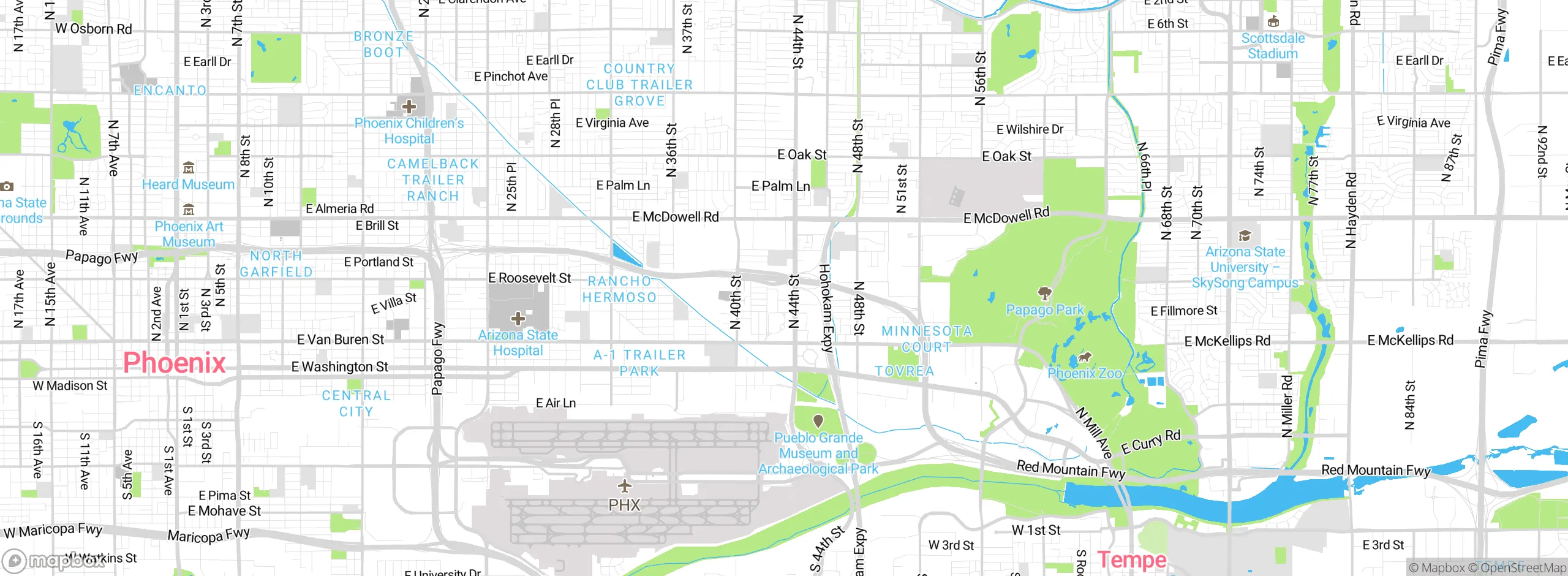Map showing approximate location