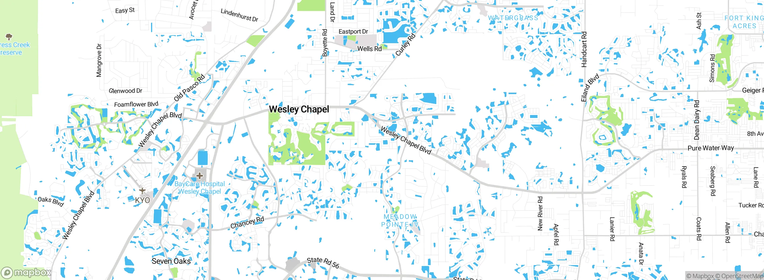 Map showing approximate location