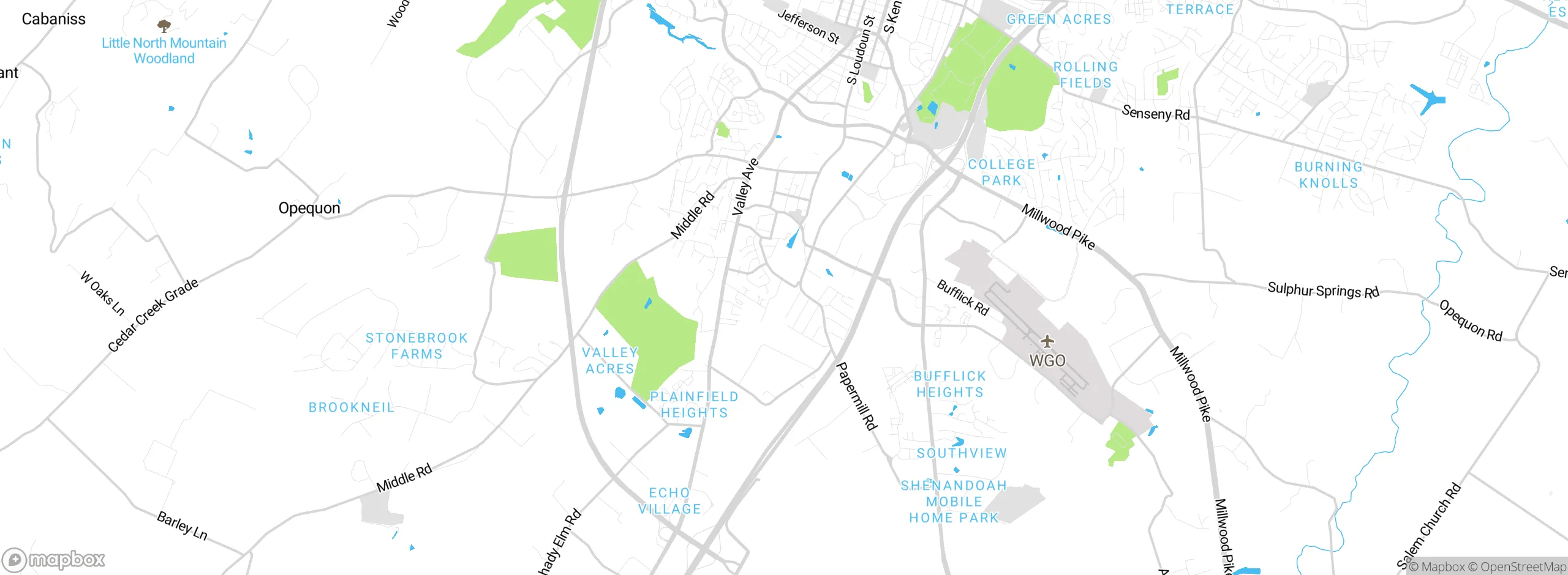 Map showing approximate location