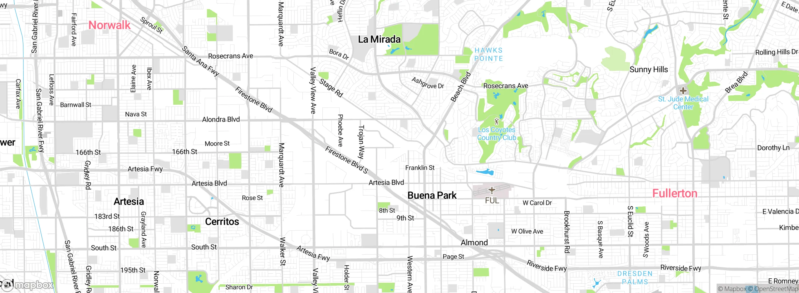 Map showing approximate location