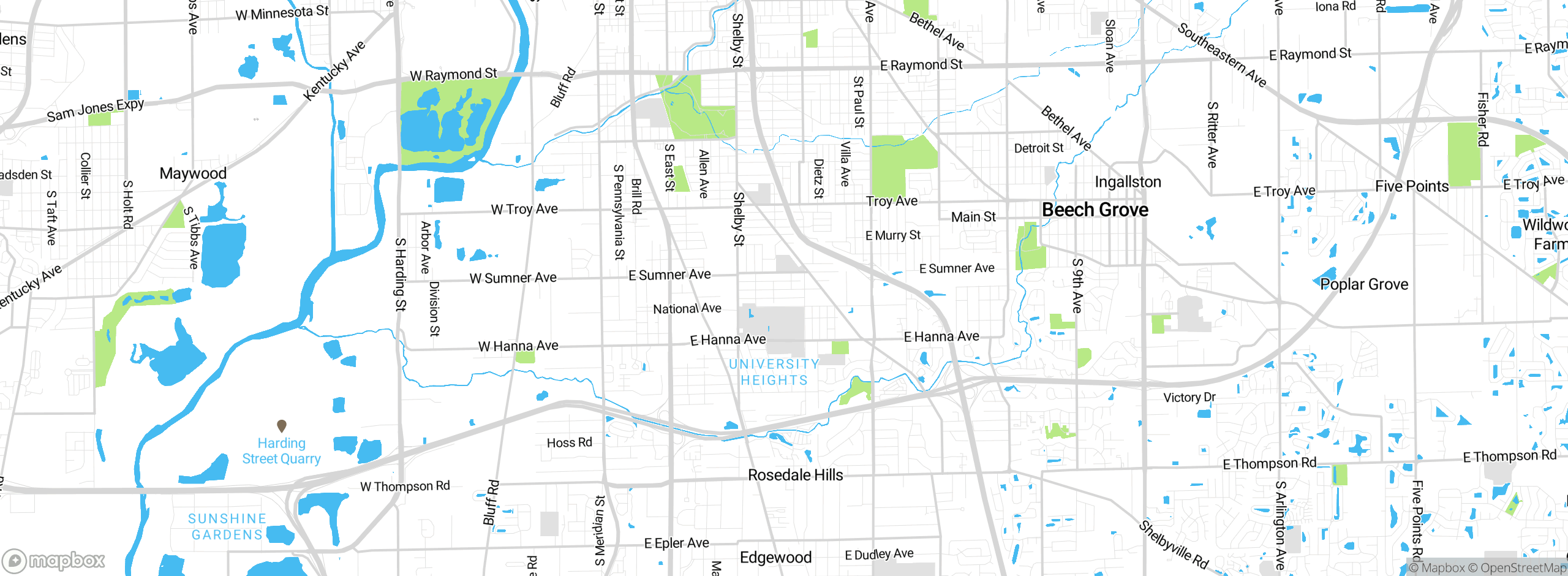Map showing approximate location