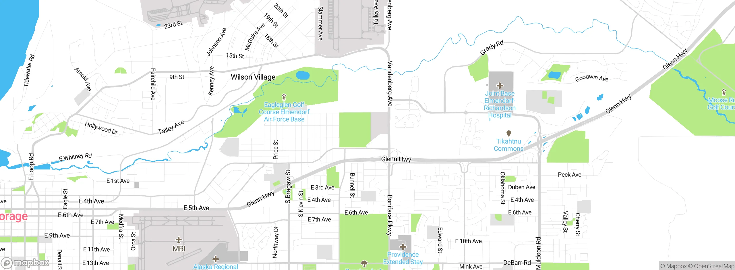 Map showing approximate location