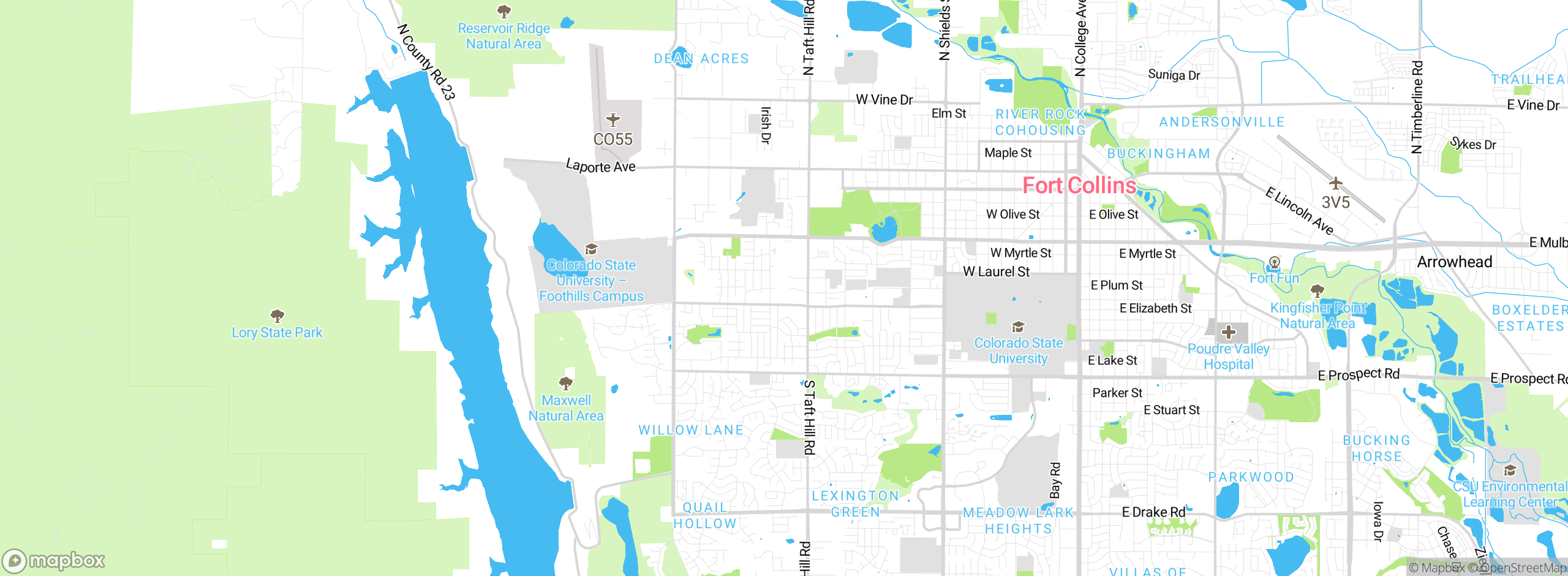 Map showing approximate location