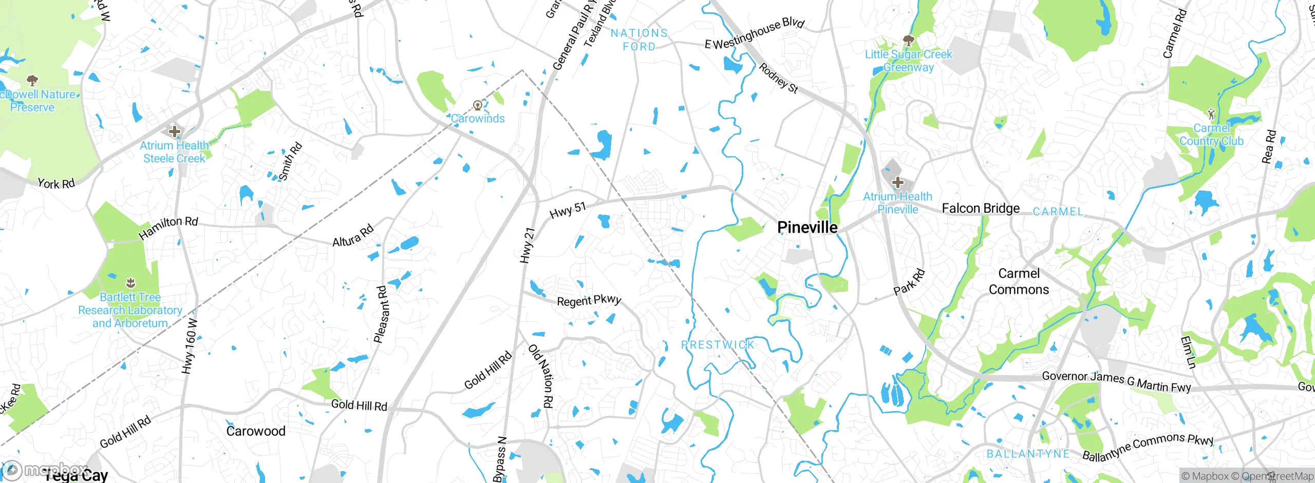 Map showing approximate location