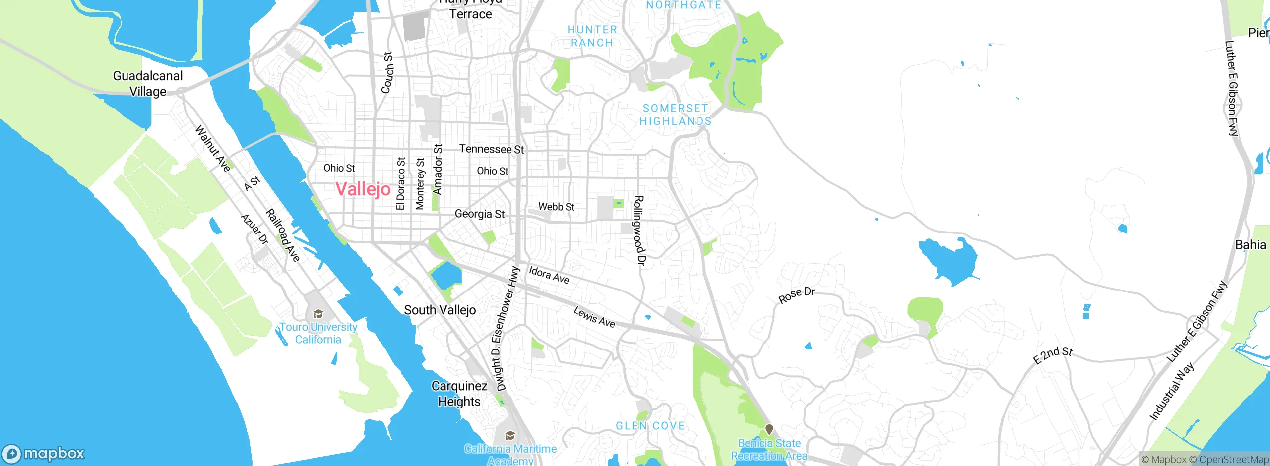 Map showing approximate location