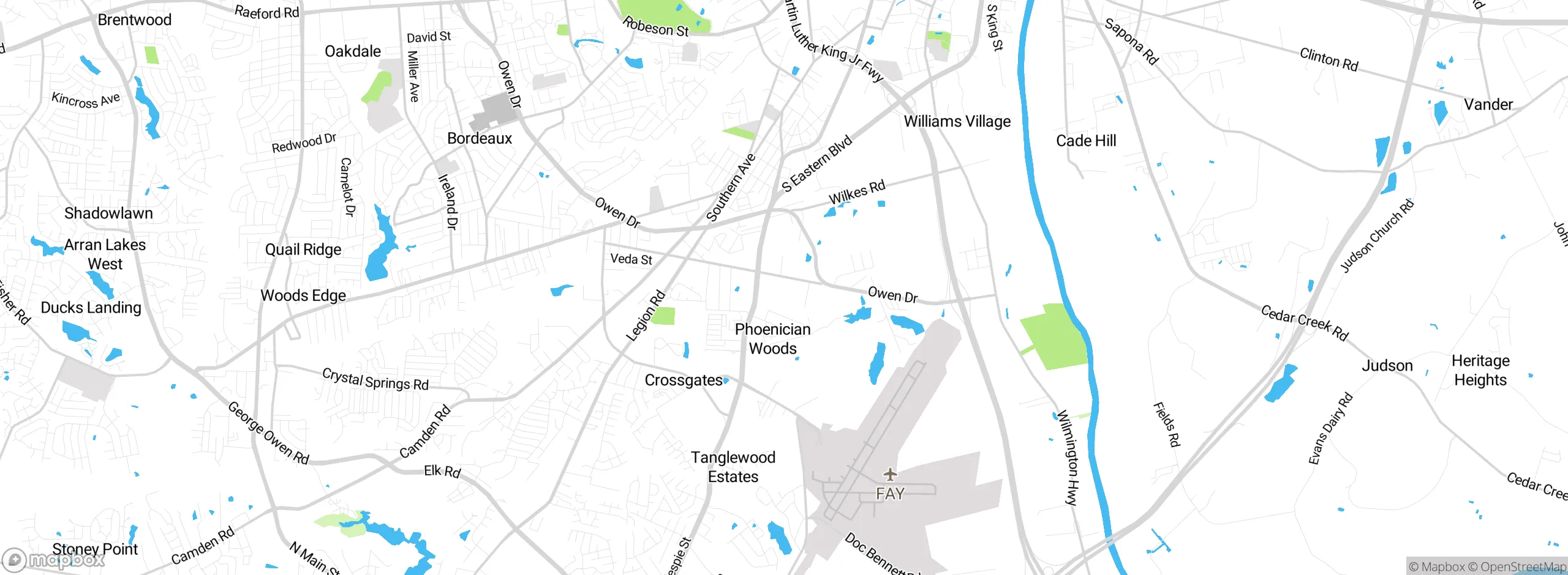 Map showing approximate location