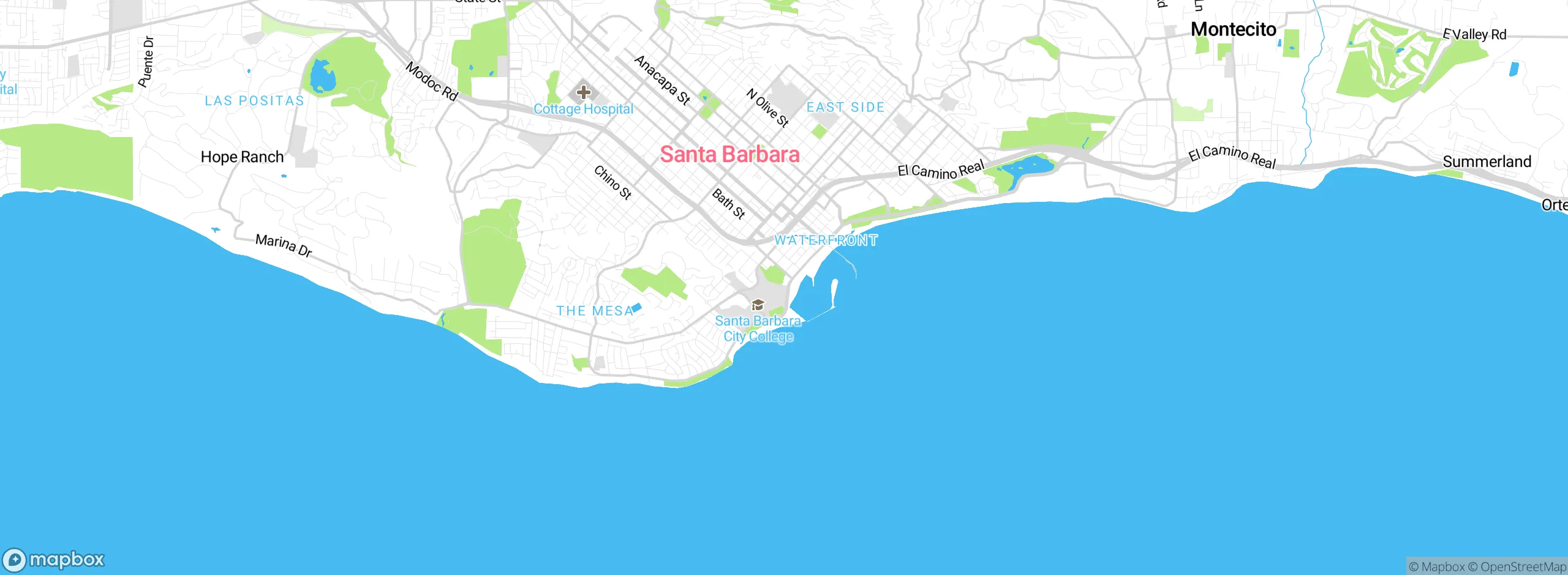 Map showing approximate location