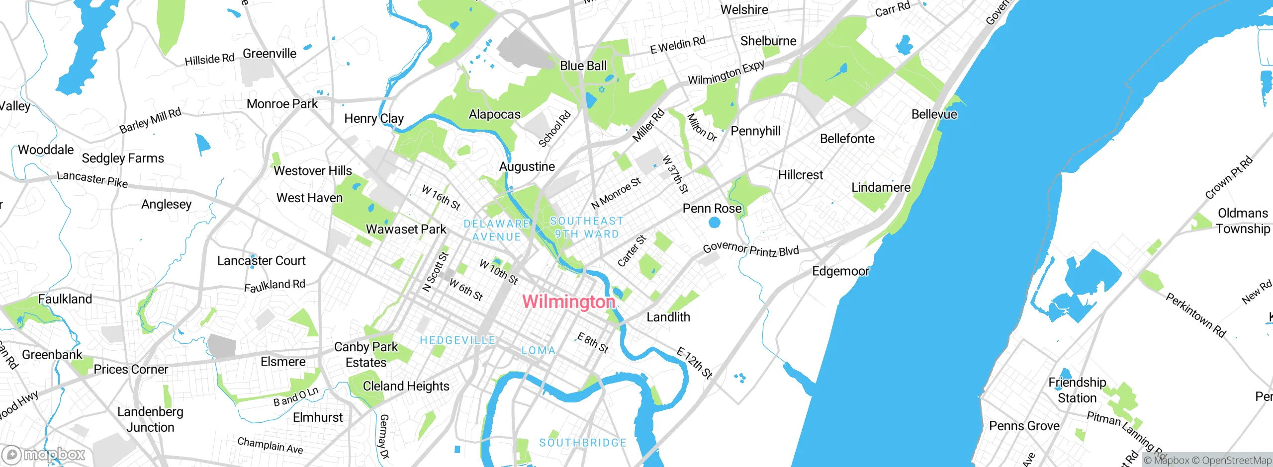 Map showing approximate location