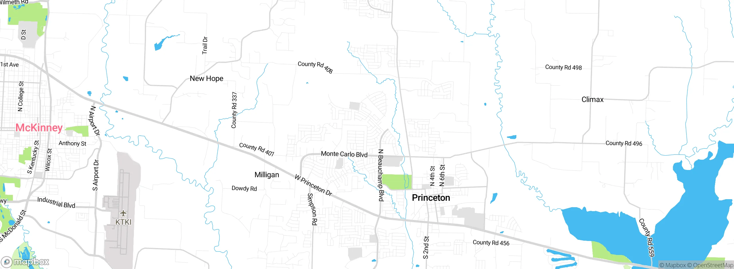 Map showing approximate location