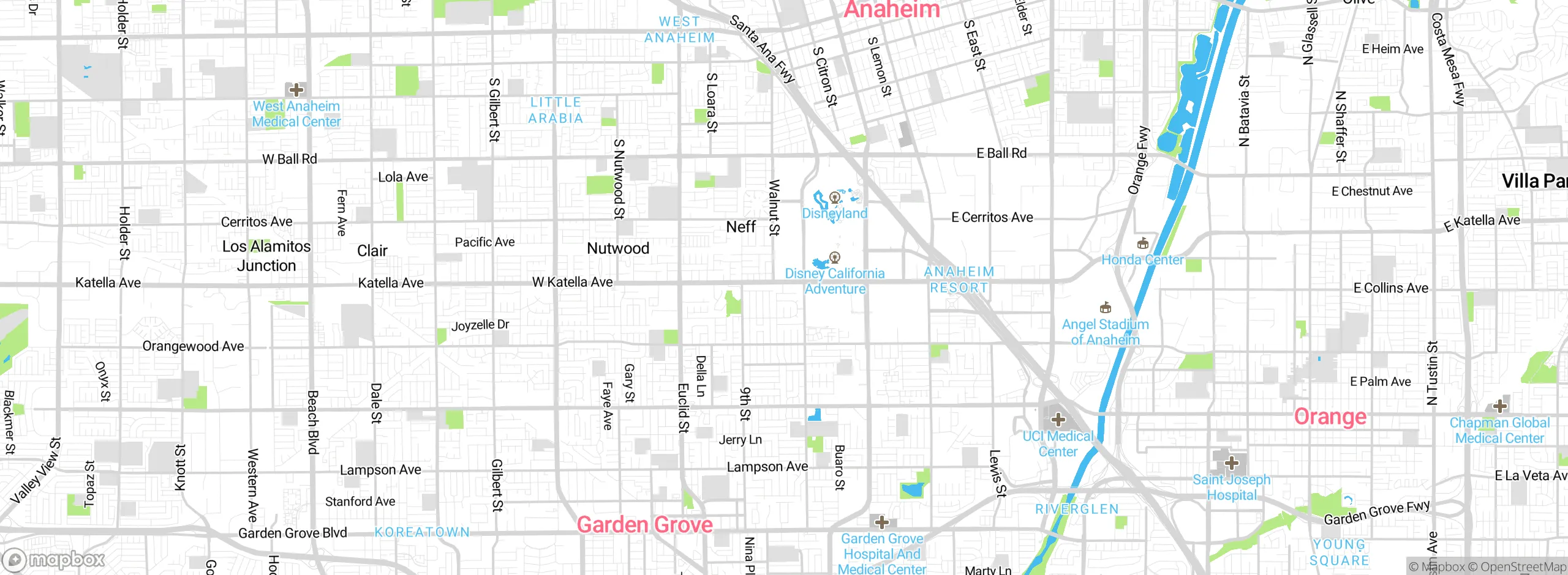Map showing approximate location