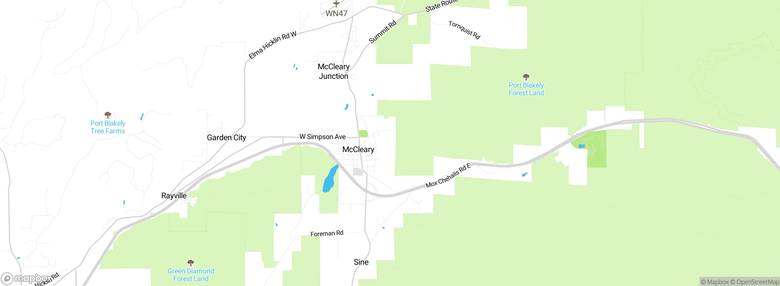 Map showing approximate location