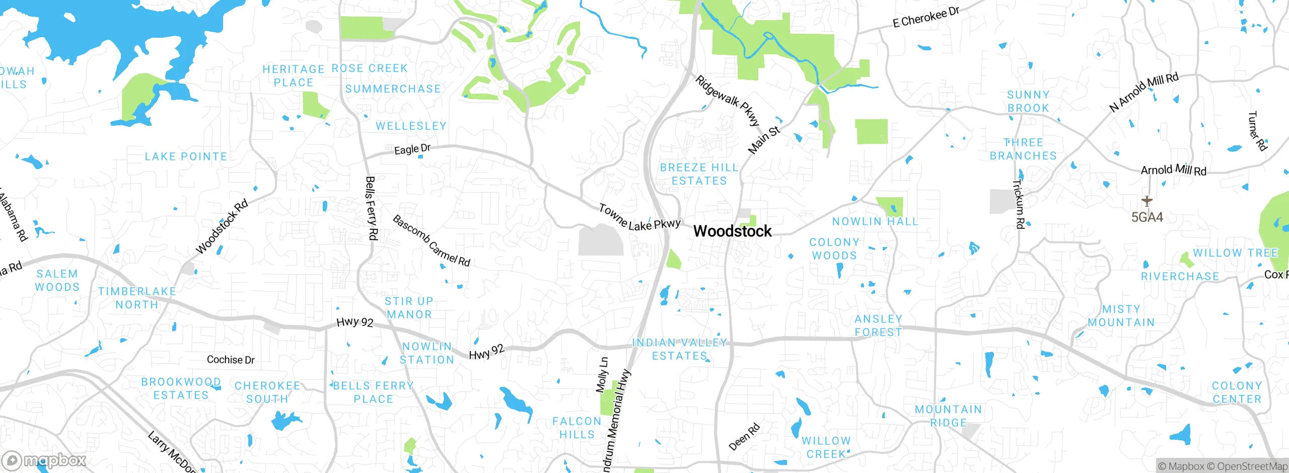 Map showing approximate location