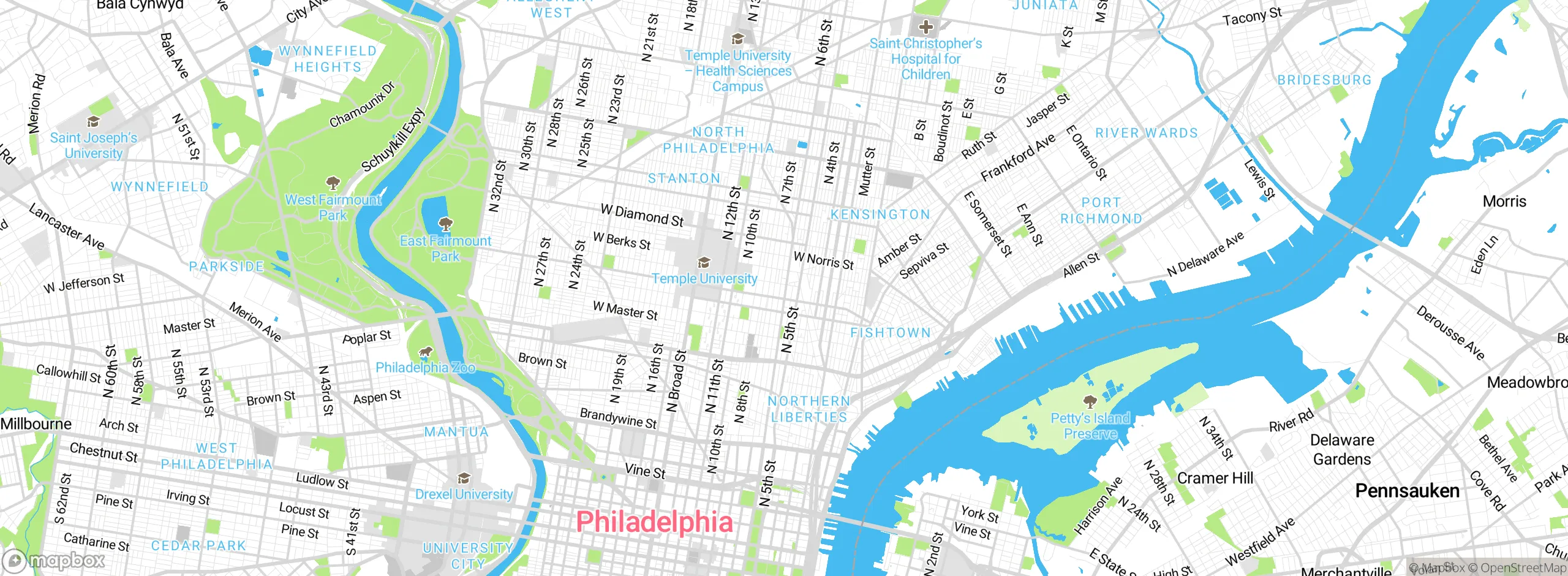 Map showing approximate location