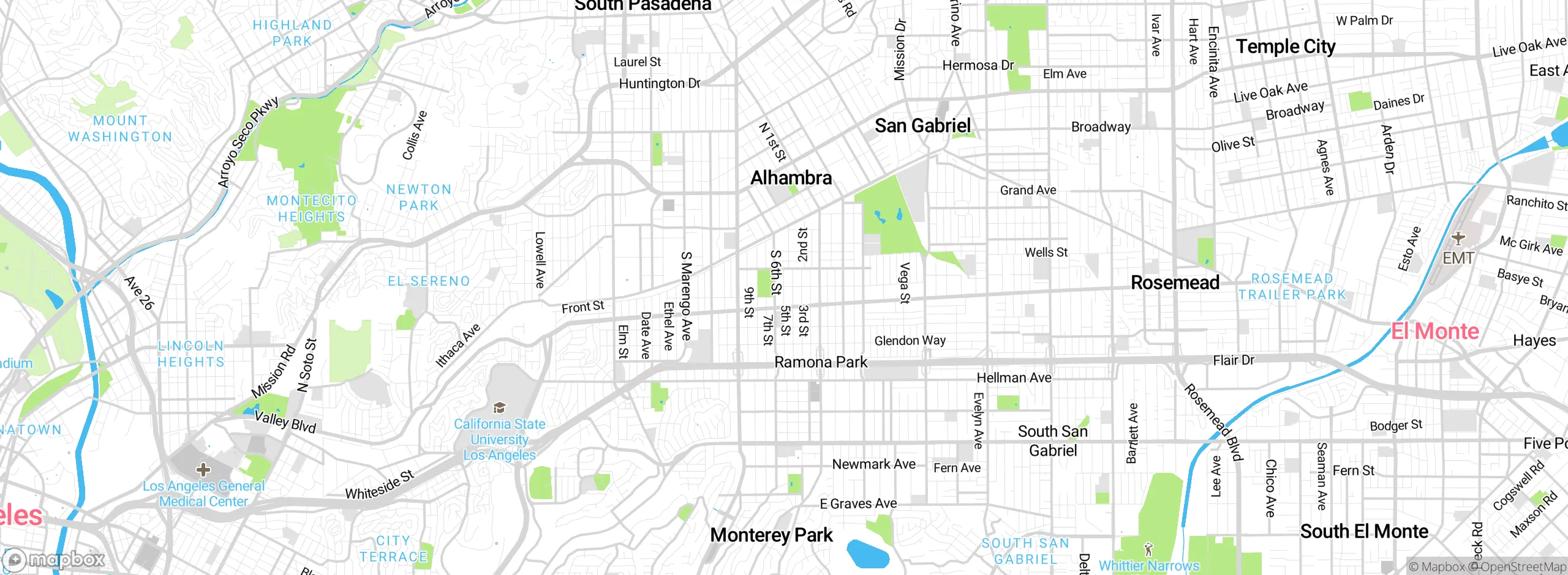 Map showing approximate location