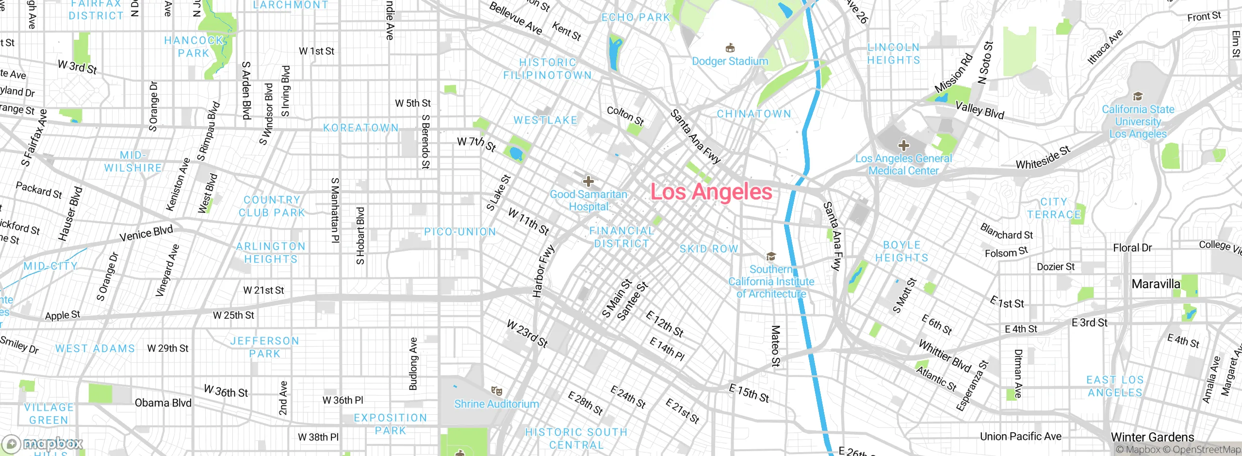 Map showing approximate location