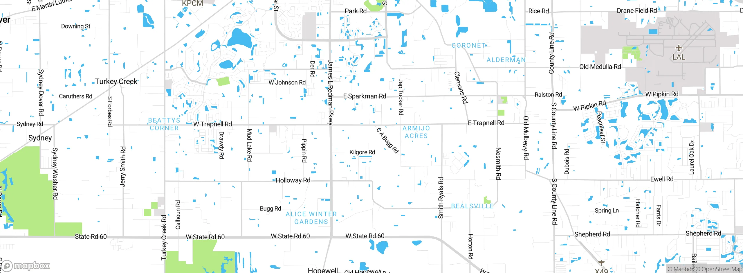 Map showing approximate location