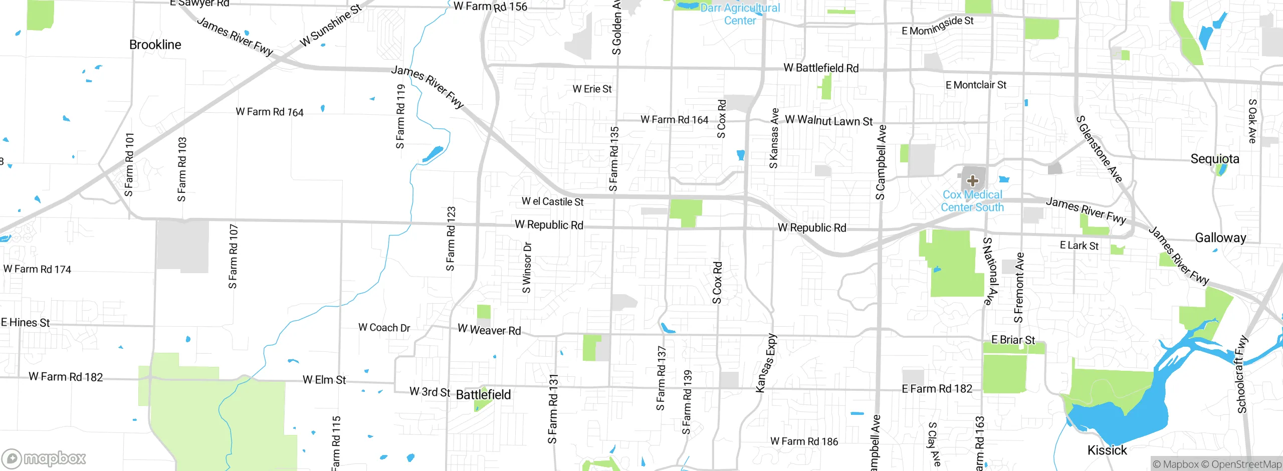Map showing approximate location